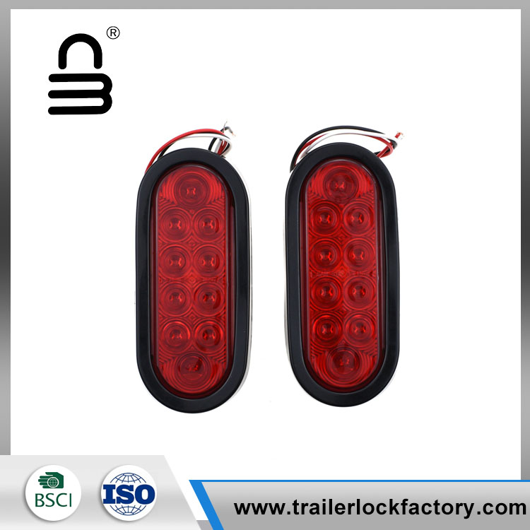 Luz de giro de sendero de parada ovalada de 6 pulgadas y 10 LED