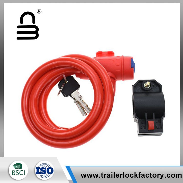 Bloqueo de cable de plástico rojo